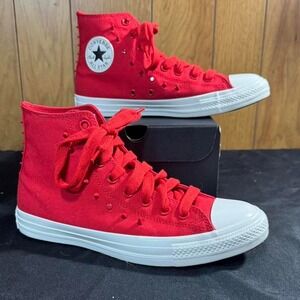 Red Converse Chuck Taylor All Star high top trainers with studs Size 10 Womens
